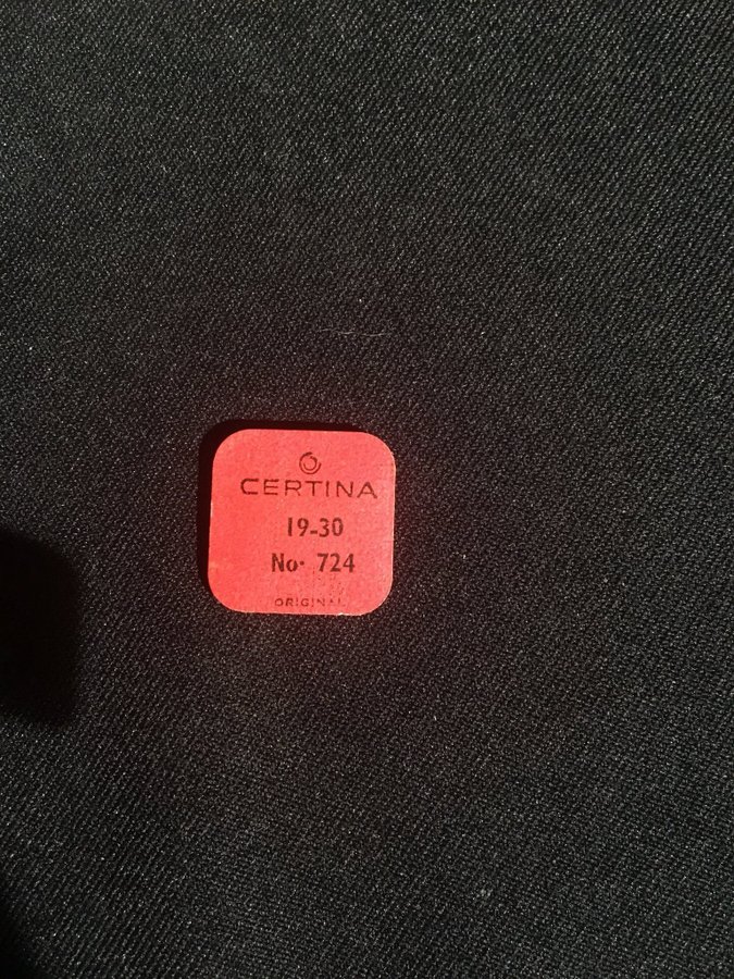 Certina 19-30 no 724 original reservdel