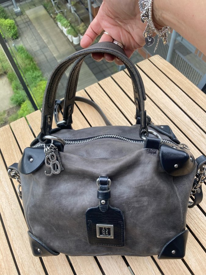 AS98 Siena bag in grey Italian quality leather