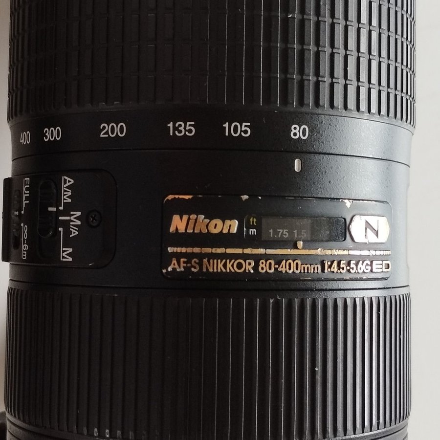 Nikon AF-S Nikkor 80-400mm f/45-56G ED VR Objektiv