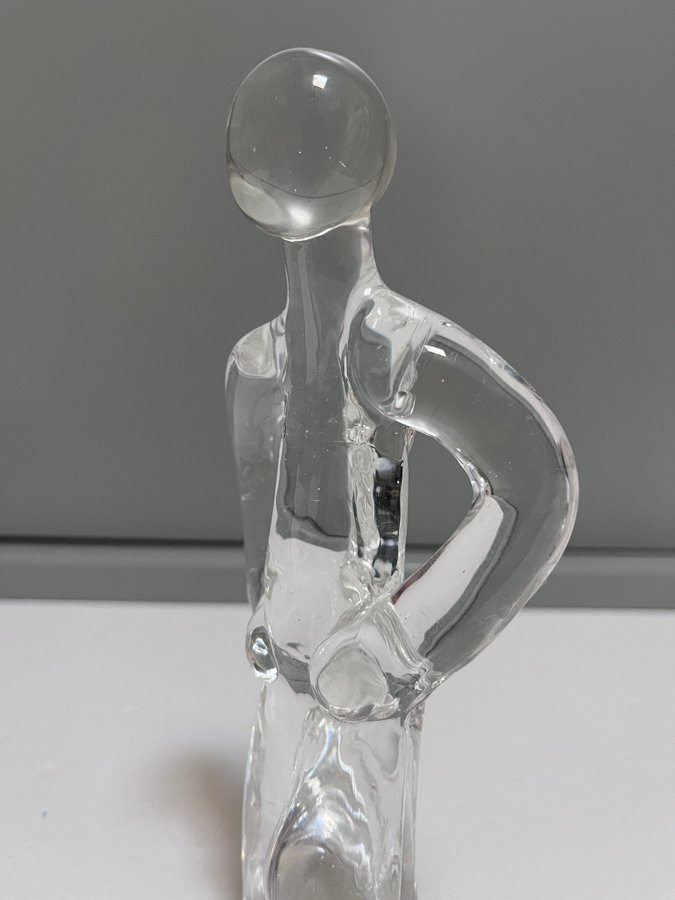 Vintage Reijmyre Kristall Glasfigur Tyko Axelsson Made in Sweden