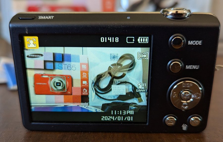 Digitalkamera - Samsung ST65 Blue 27" Display 142MP 5x optical Zoom