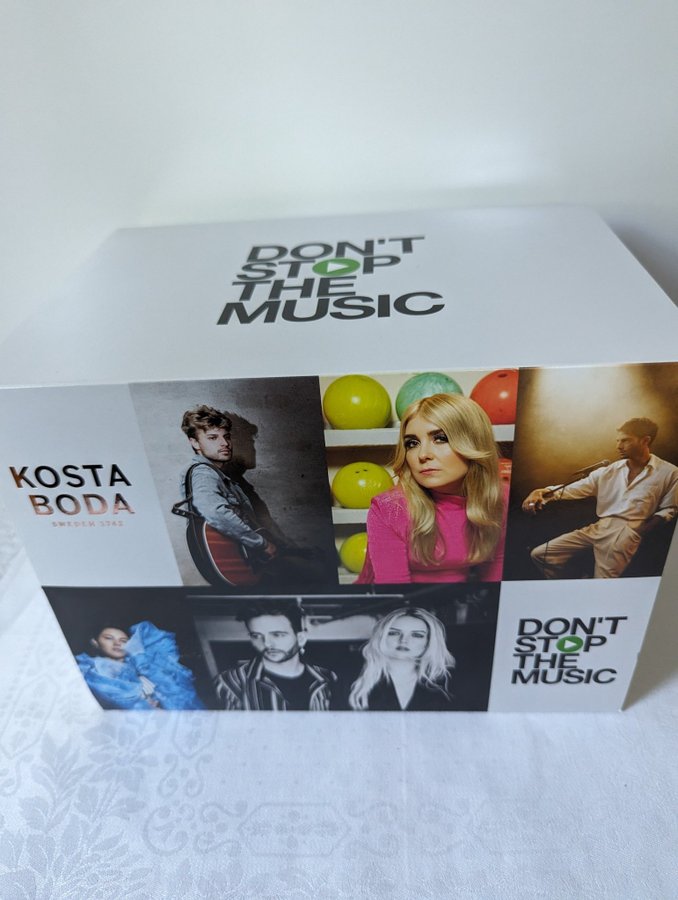 Nya glas från Kosta Boda ölglas 6-pack 40 cl Don´t Stop The Music