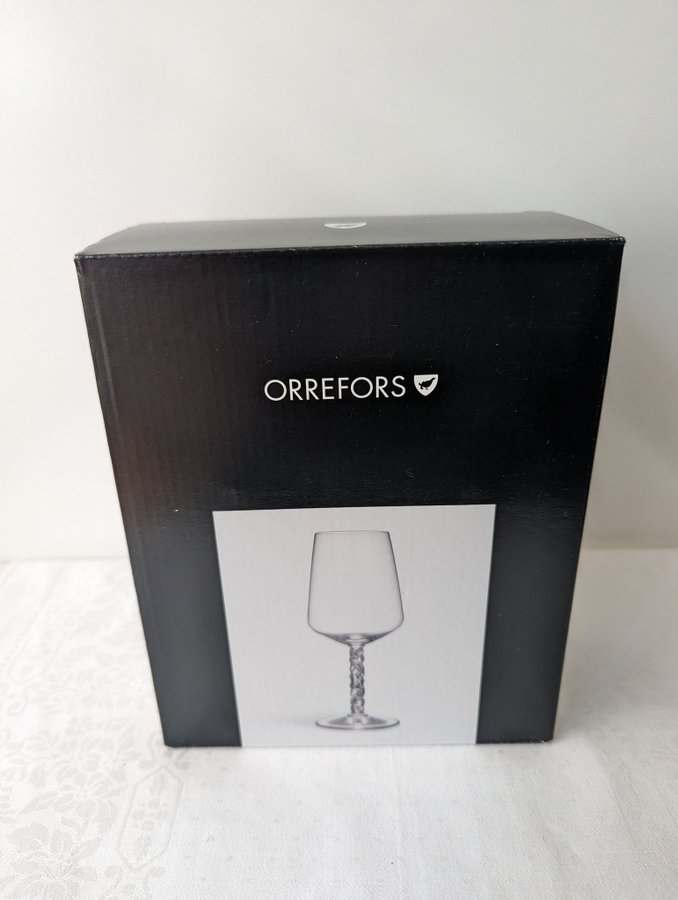 Nya Orrefors Carat vinglas/wine glass 44cl 2-pack formgivare Lena Bergström