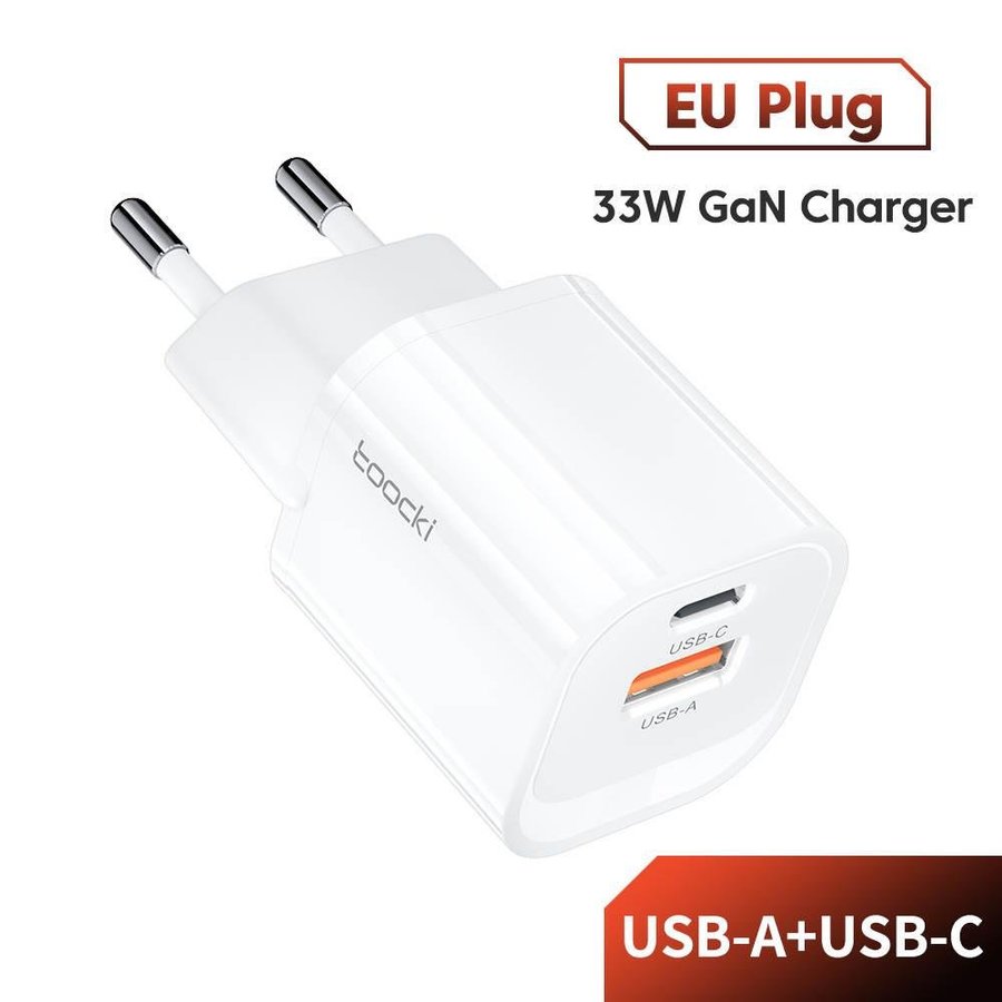 Snabbladdare 33 W med USB-A och USB-C