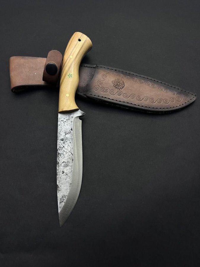 Forged Steel Hunting Knife Custom Bowie Knife Gift for Hunters  Wedding Gift