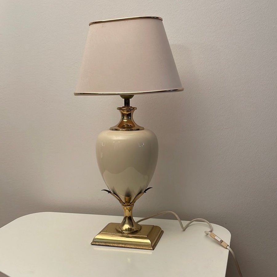 Vintage Bordslampa Le Dauphin Ananas Lamp 1980-tal Ancay Model