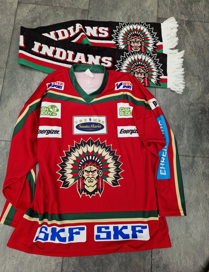 Frölunda Indians Ishockeytröja Storlek M halsduk västra Frölunda