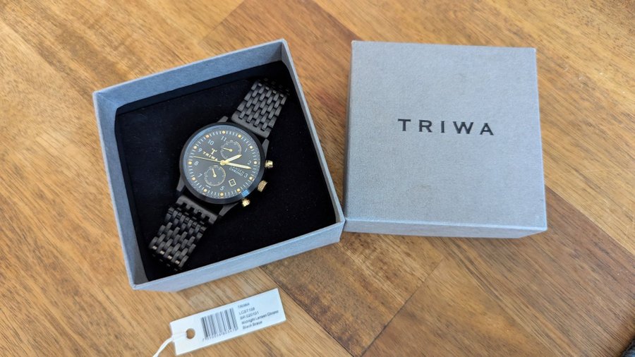 Triwa Lansen Chrono Svart Armbandsur