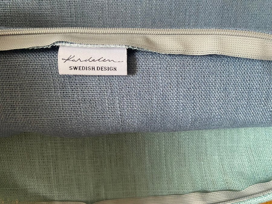 2 st Lovely Linen kuddfodral 100 % Lin – 2 färger – Nya