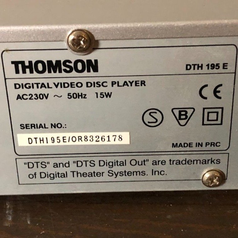 Thomson DVD Player DTH 195 E Fullt Fungerande