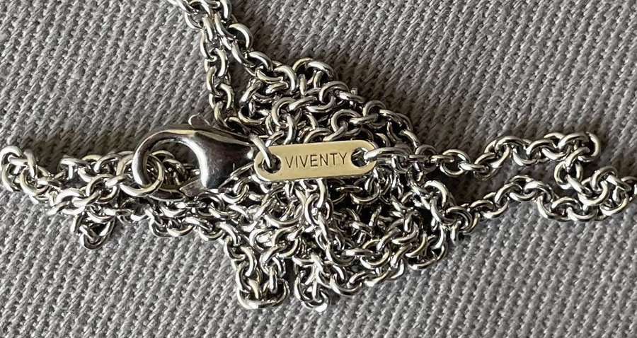 Viventy halsband med hänge silver Stämplad 925 Vikt 235 g