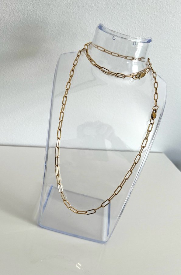 Guldpläterat set med halsband och armband Vattentät