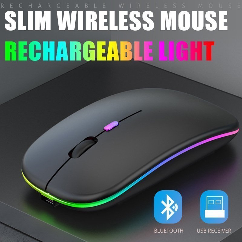 Bluetooth trådlös laddningsmus Luminous 24G USB trådlös bärbar mus