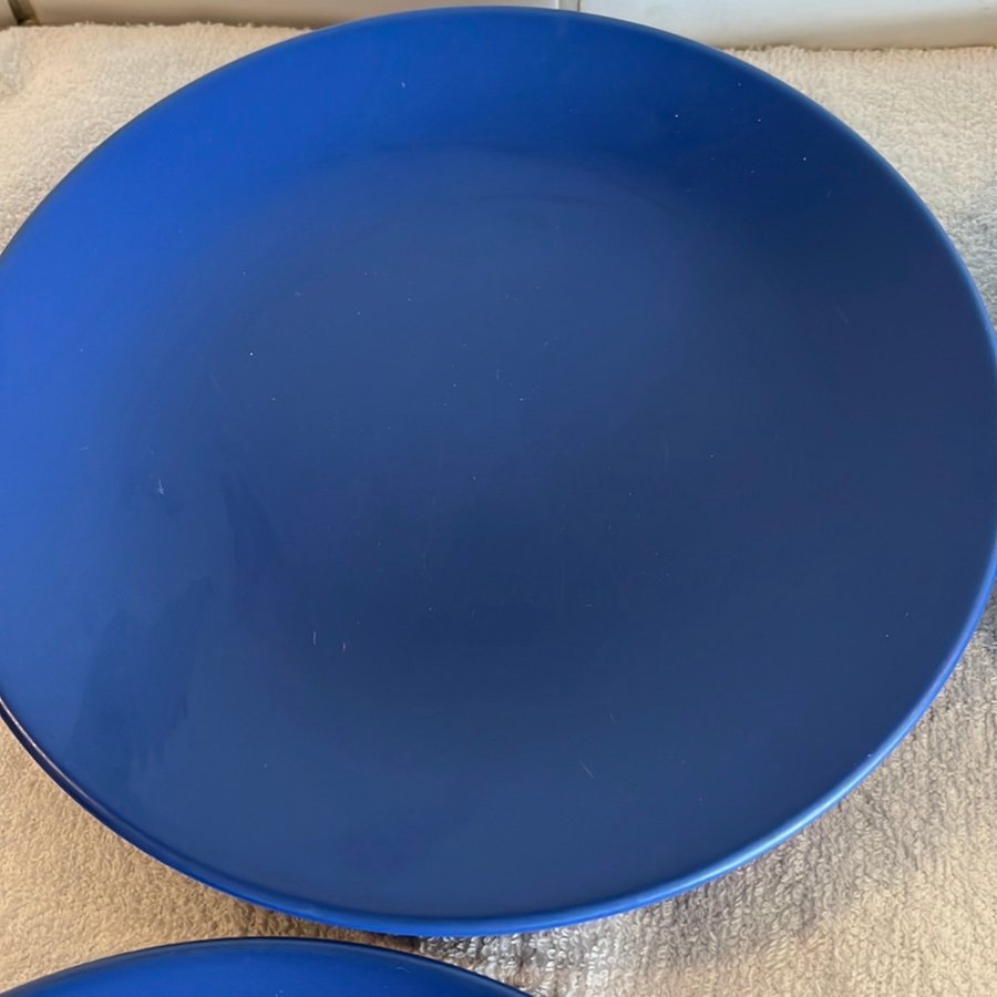 Höganäs keramik assietter 20 cm Collection himmelsblå/ mellanblå