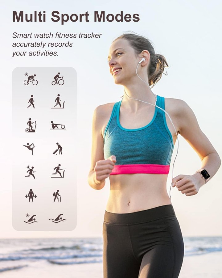 NY Smartwatch för damer | 13" skärm | Fitnessklocka | GPS | Nypris 399kr