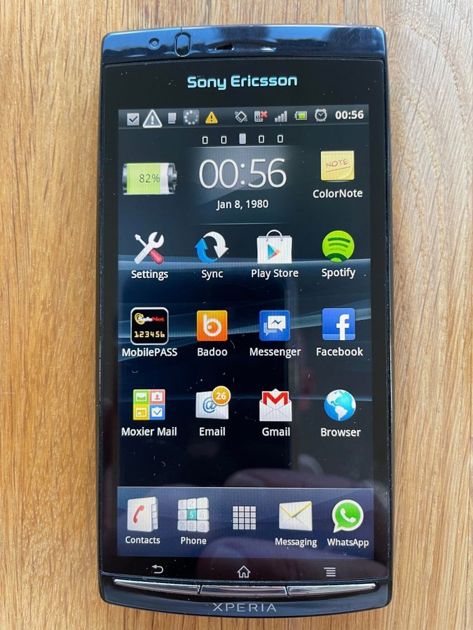 Sony Ericsson Xperia Arc S mobiltelefon