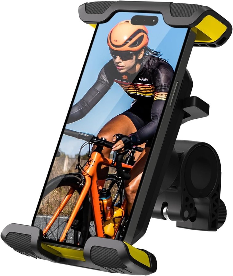 NY Mobilhållare cyklar mc etc | Anti-shake | Universal 47–68 tum smartphones
