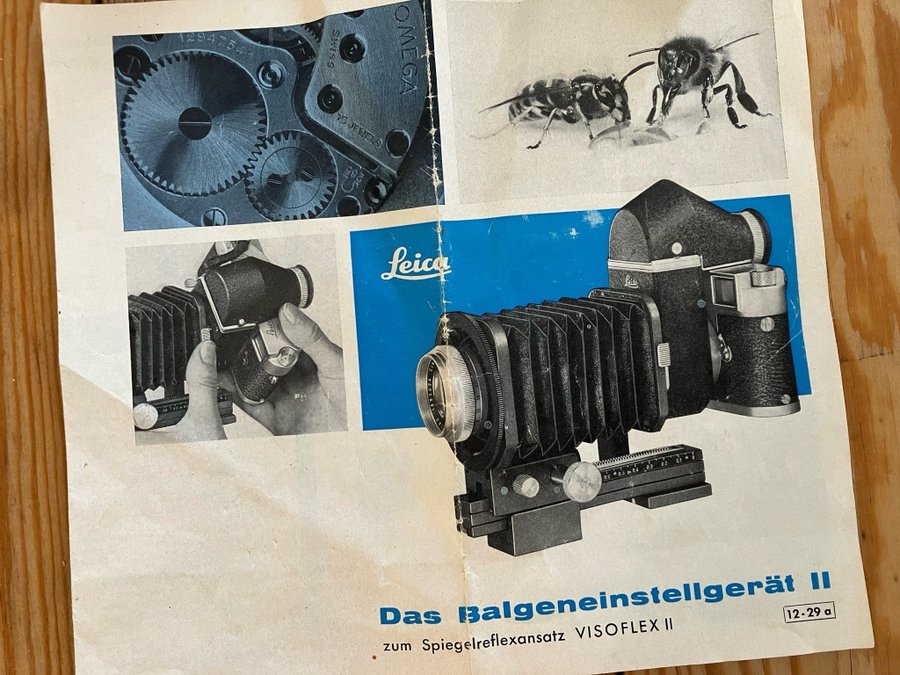 Leica Balgeneinstellgerät II manual