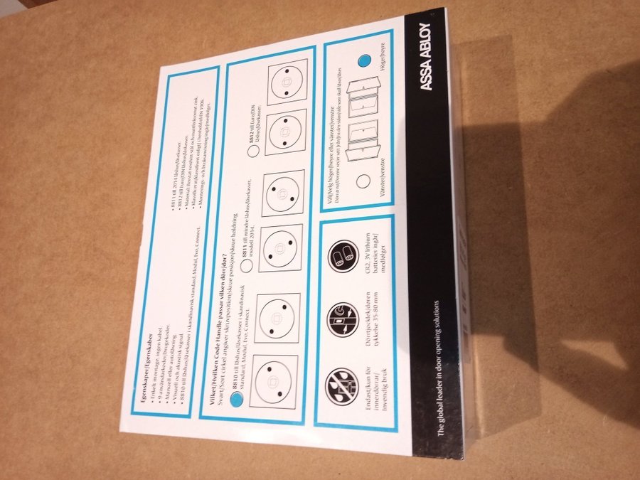 DÖRRHANDTAG ASSA ABLOY CODE HANDLE 8810 HÖGER