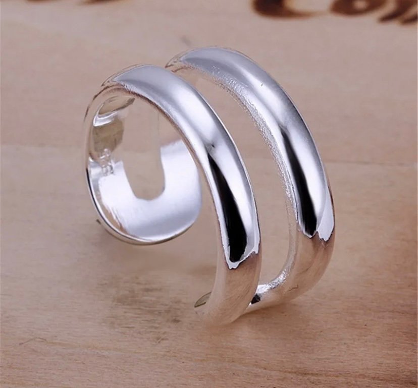 HELT NYTT! Ring SILVER 925 superfina Ca 16-19 mm