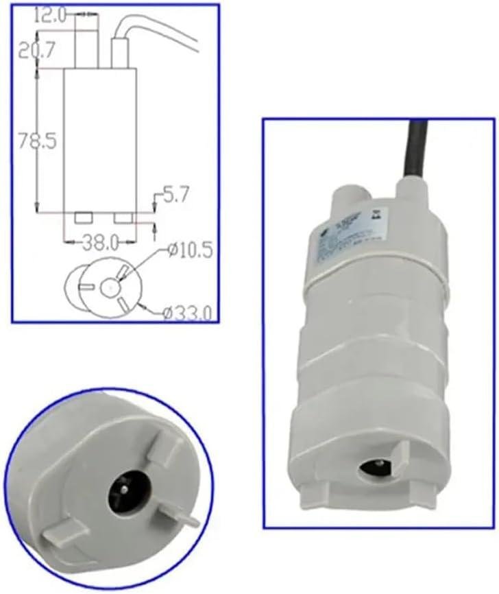 NY 12 V DC nedsänkbar pump | 5m lyft | 14 l/M | Ordpris 429kr