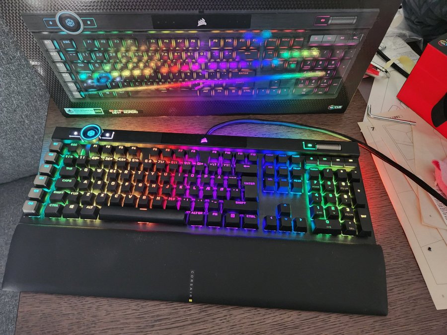 Corsair k100 RGB - OPX -Gaming tastatur - Nordisk