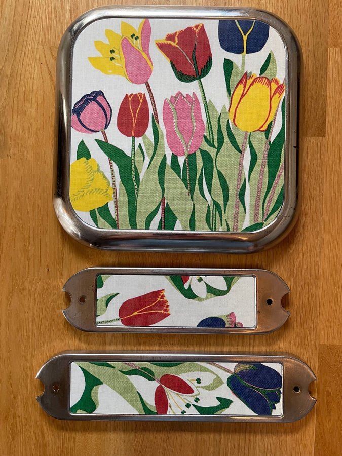 Beslag / klädsel till awab pall kökspall / stegpall Josef Frank