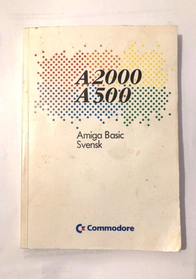 1st Amiga 2000 / 500 - Amiga Basic Svensk (1985)