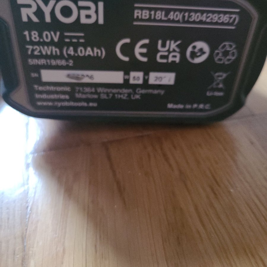 Ryobi Vinkelslip R18AG 18V