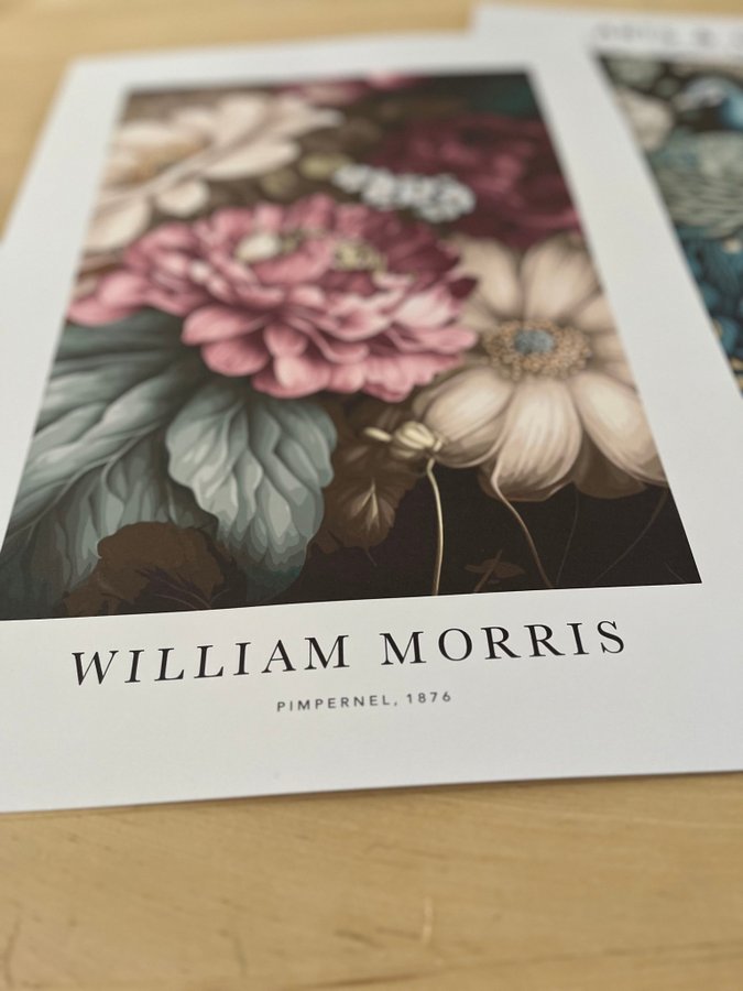 Poster A3 William Morris ”Pimpernel”