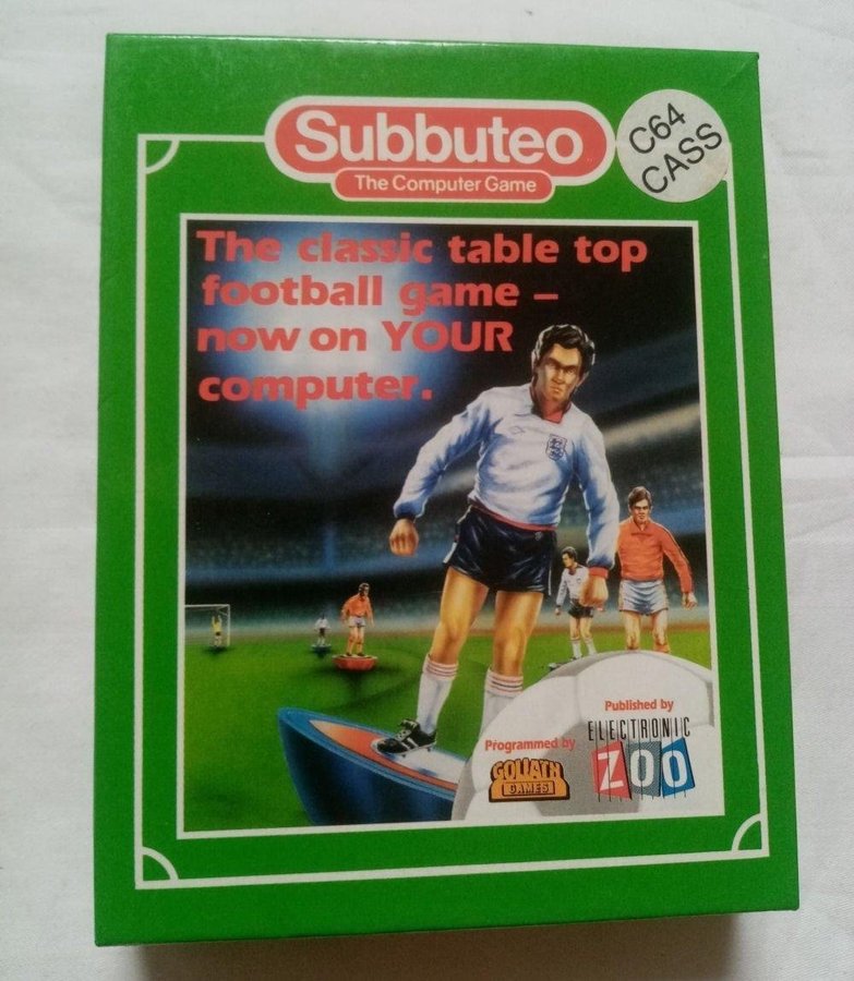 Subbuteo The Computer Game (Electronic Zoo - Goliath Games)Commodore 64/C64 Spel