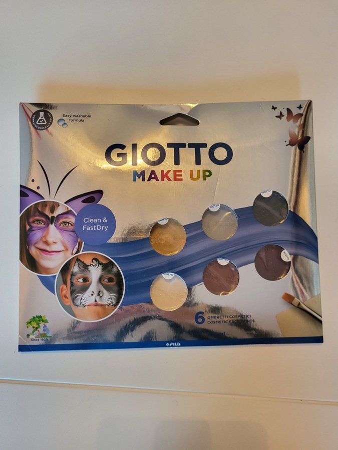 Helt nytt Giotto ansiktsmålningsset med sex olika färger