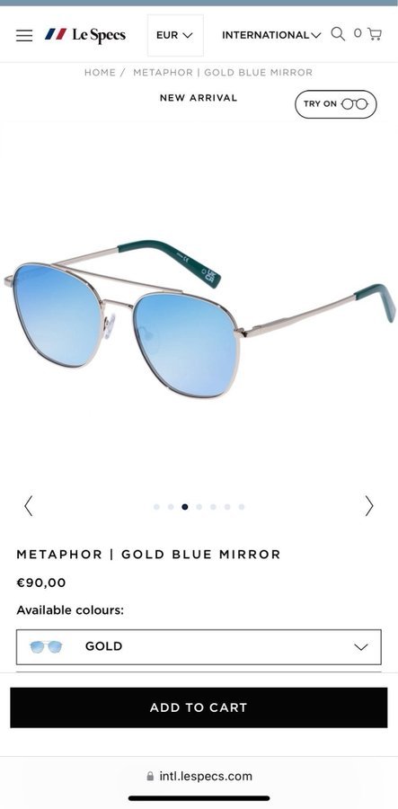 Le specs metahpore ”pilotglasögon” solglasögon lespecs