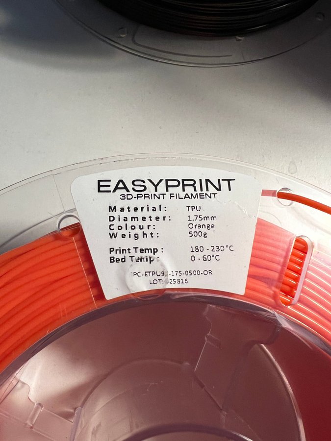 TPU Filament för 3D-skrivare