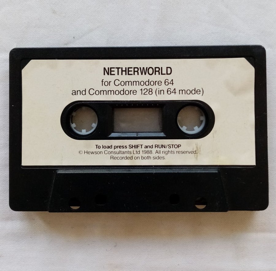 Netherworld (Hewson) - Lös Tape - Kassett ->TESTAD<- Commodore 64 Spel