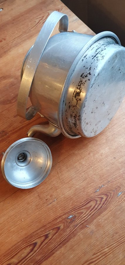 Kaffekokare aluminium Eskilstuna 2 liter till Vedspis