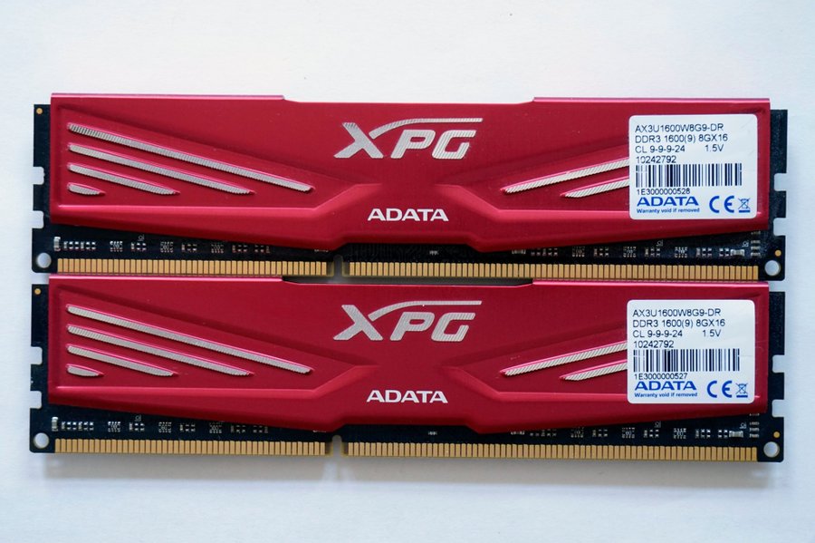 16GB (2x8GB) DDR3-1600 MHz ADATA XPG AX3U1600W8G9-DR 1600MHz
