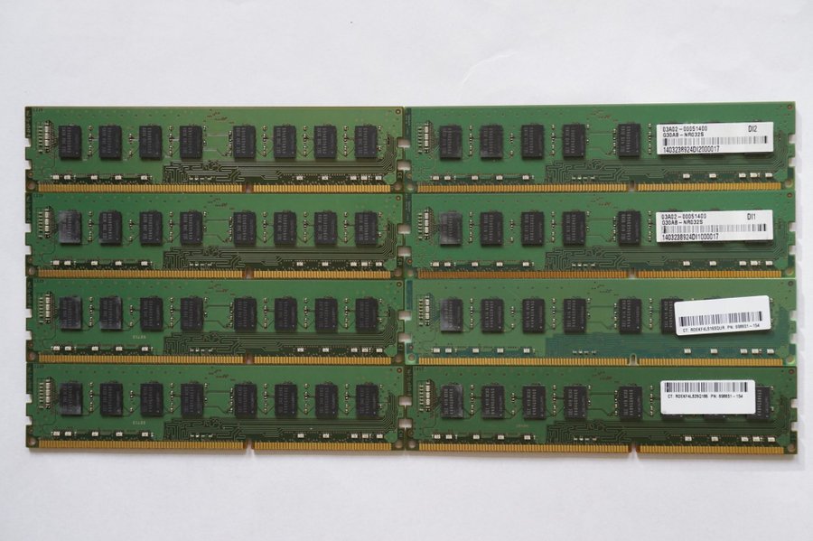 64GB (8x8GB) Samsung DDR3-1600 PC3-12800U | Passar Dell HP Lenovo mflr