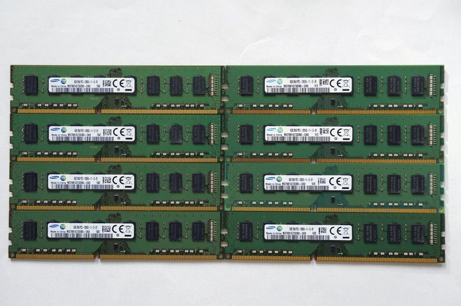 64GB (8x8GB) Samsung DDR3-1600 PC3-12800U | Passar Dell HP Lenovo mflr