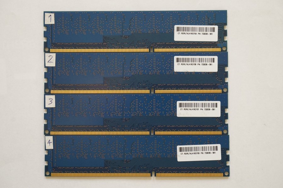 16GB (4x4GB) SK Hynix DDR3-1866 PC3-14900E ECC UDIMM non-registered