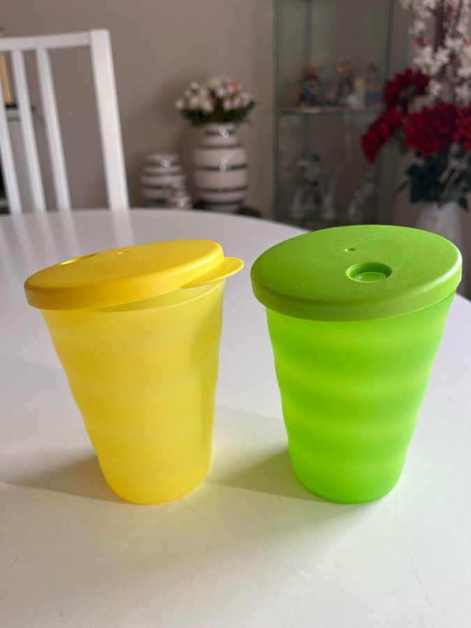 Tupperware nya glas med lock