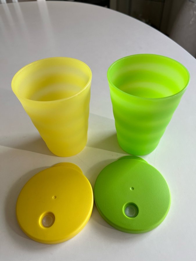 Tupperware nya glas med lock