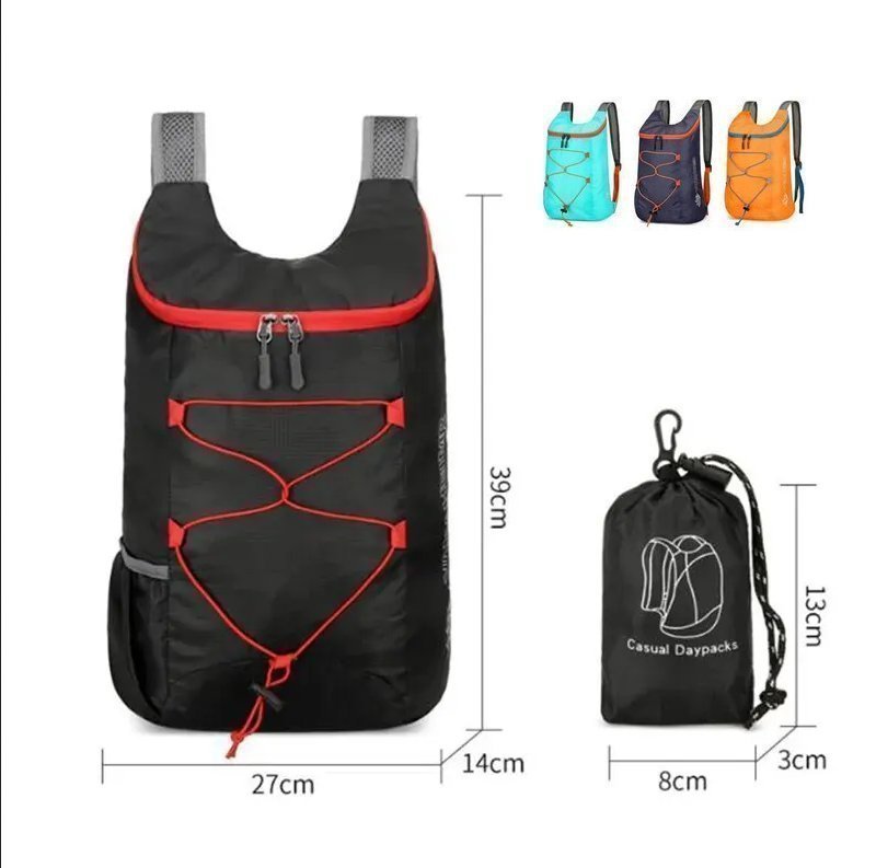helt ny! 20L waterproof foldable lightweight backpack ryggsäck
