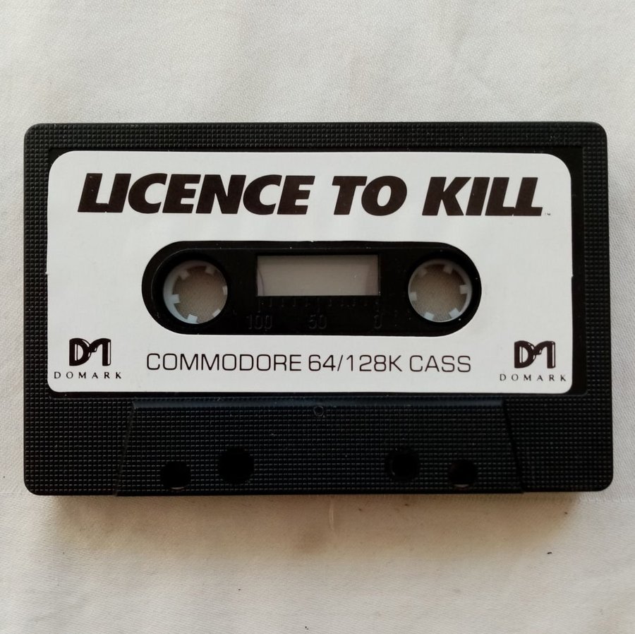 Licence to Kill (Domark) - Lös Tape - Kassett ->TESTAD<- Commodore 64 Spel