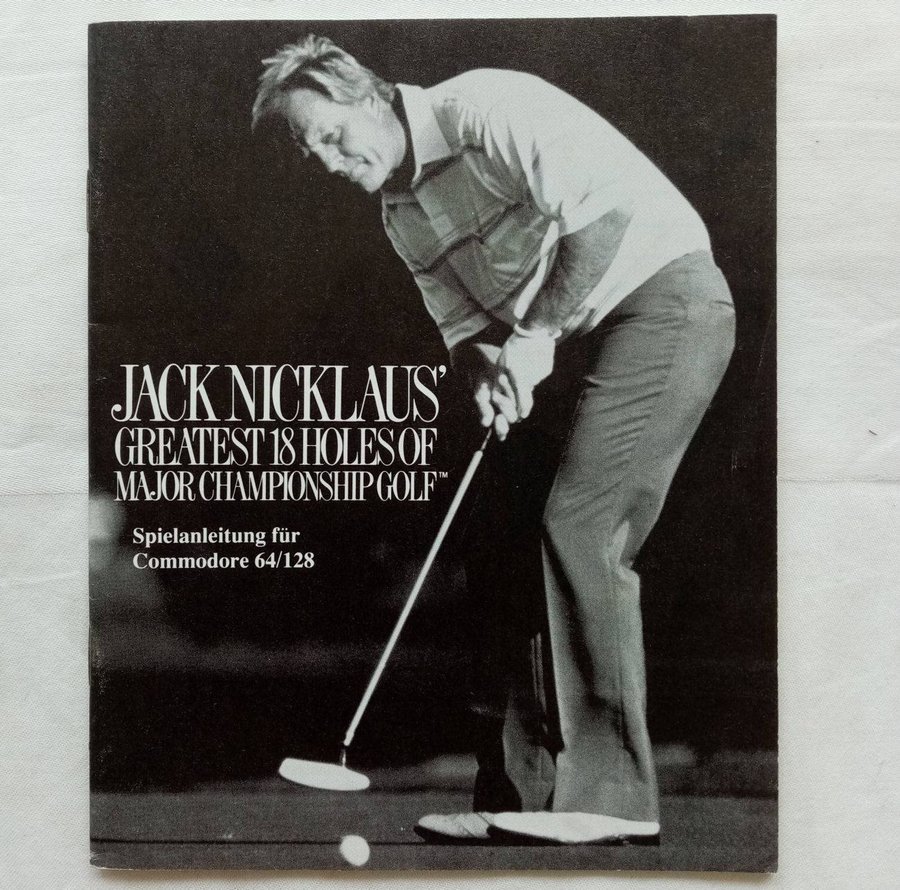 Jack Nicklaus' Greatest 18 HoMCG (Accolade) Tysk Manual - Commodore 64 - C64