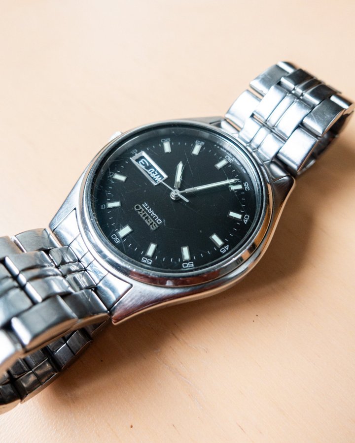 Seiko Quartz Day Date 7N43-9041