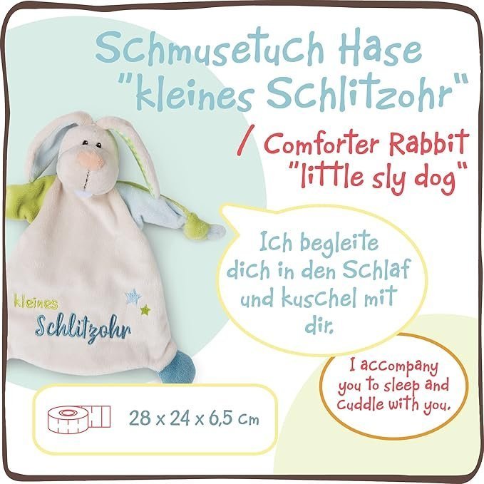 NICI My First Nici - Schmusetuch Hase "kleines Schlitzohr"