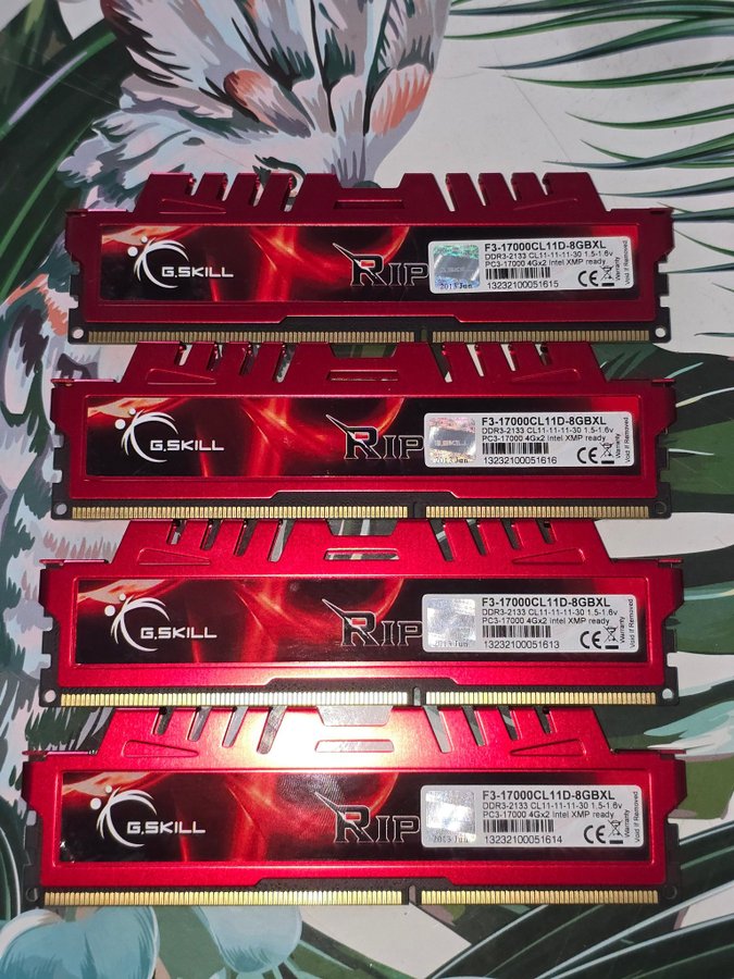 GSkill Ripjaws X 2133MHz 4x4GB Ram minne DDR3