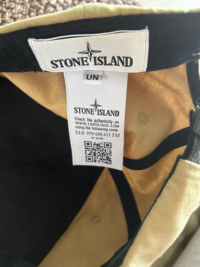 Stone Island beige keps storlek UN