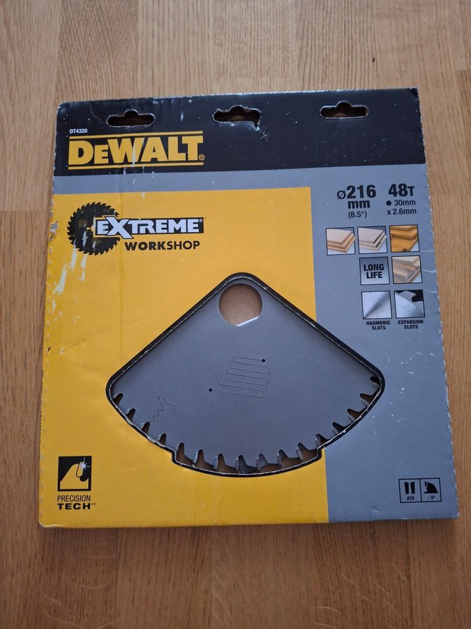 DEWALT EXTREME WORKSHOP Sågklinga 216mm 48T